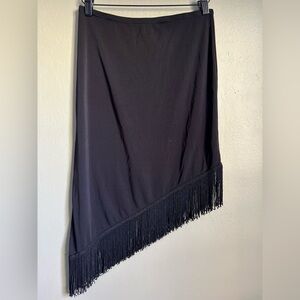 Wet seal fringe skirt